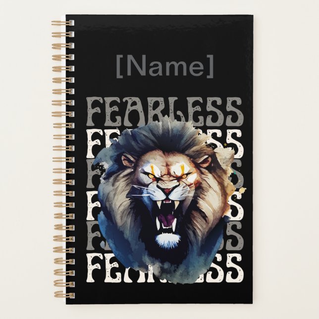 Fearless Roar – Bold Lion  Planer (Vorderseite)