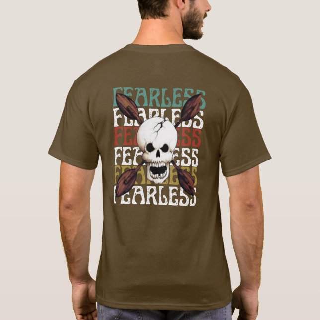 Fearless Skull Paddler T Shirt (Rückseite)
