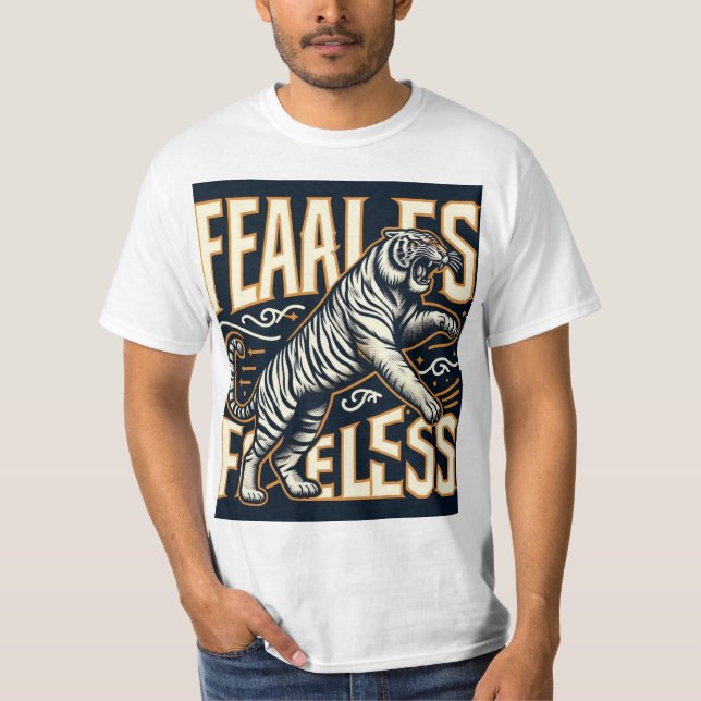 Fearless Tiger Roar T-Shirt (Vorderseite)