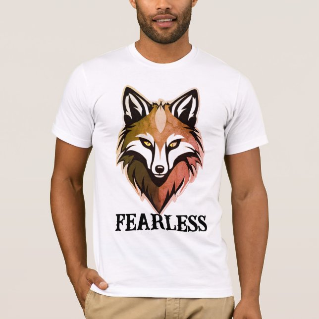 Fearless Wolf T - Shirt - Freefit Premium Cotton S (Vorderseite)