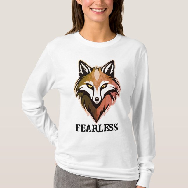 Fearless Wolf Women's Long Sleeve T - Shirt - Free (Vorderseite)
