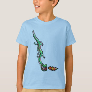 Fearsome Dragon Doodle Art T - Shirt
