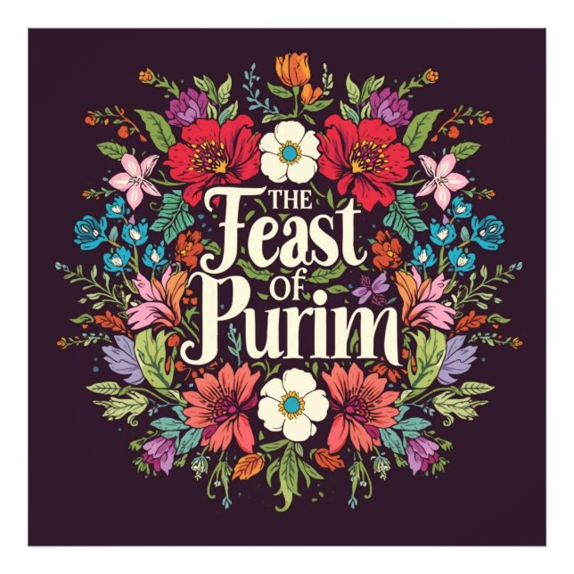 "Feast of Purim" art wall  Fotodruck (Vorne)