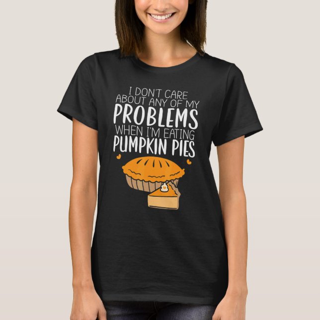 Feast Pumpkin Pies Harvest Thanksgiving T-Shirt (Vorderseite)