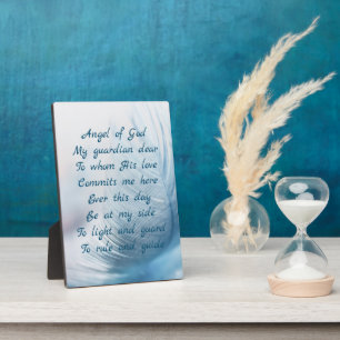 Feather Angel des Christlichen Gottgebet Fotoplatte