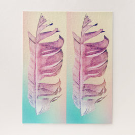 Feather art funky bunt herausfordernd puzzle