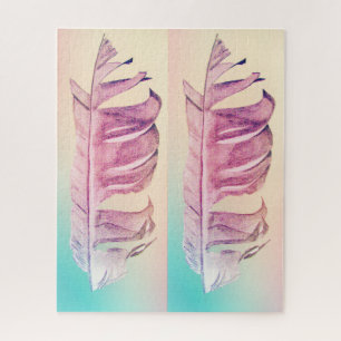 Feather art funky bunt herausfordernd puzzle