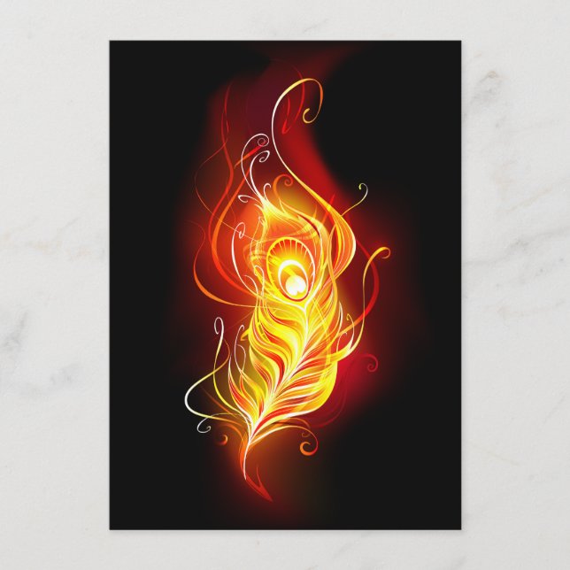 Feather Begleitkarte (Vorderseite)