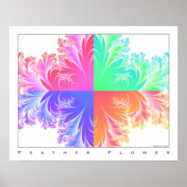 Feather-Blume Poster (Vorne)