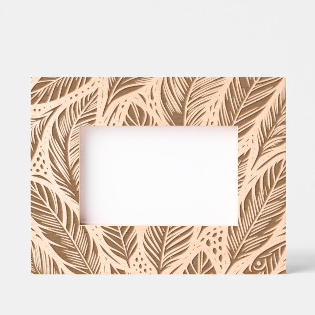 Feather Border Geätzte Rahmen (Vorderseite)