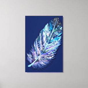 Feather Canvas Print - Ihre Farben Leinwanddruck