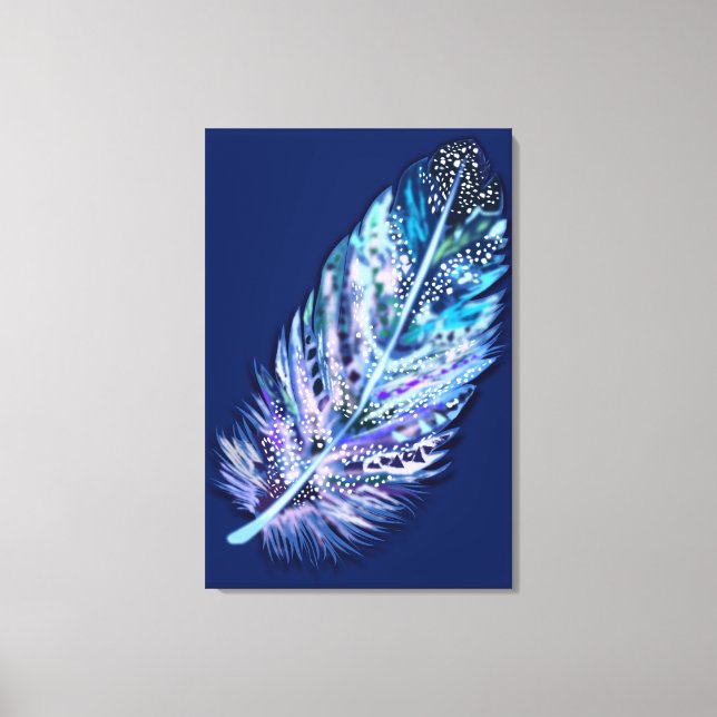 Feather Canvas Print - Ihre Farben Leinwanddruck (Vorderseite)