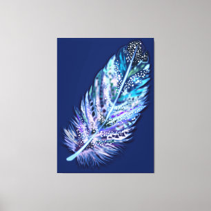 Feather Canvas Print - Ihre Farben Leinwanddruck