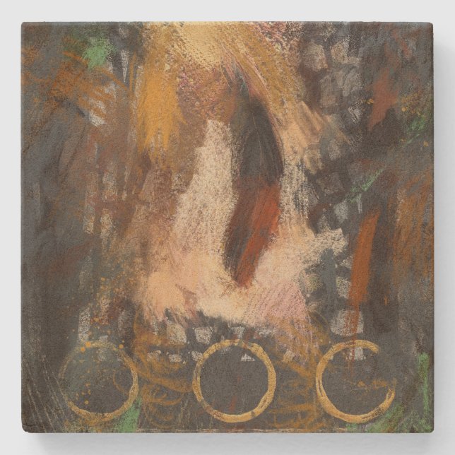 Feather Coaster Steinuntersetzer (Vorderseite)