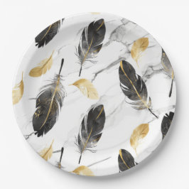 "Feather Delight Paper Bowl" Pappteller