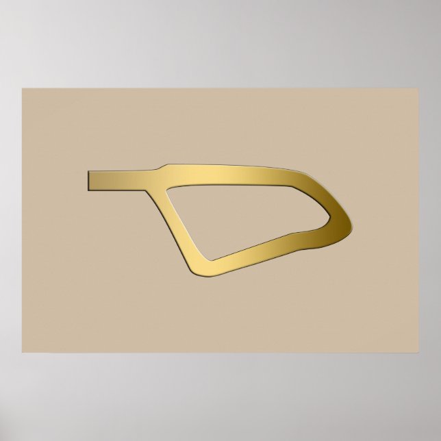 Feather des ägyptischen Maat-Symbols Poster (Vorne)