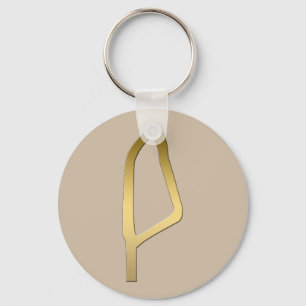 Feather des ägyptischen Maat-Symbols Schlüsselanhänger