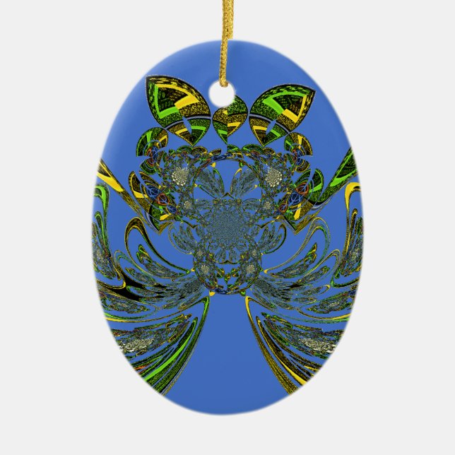 Feather Fish Keramik Ornament (Vorne)