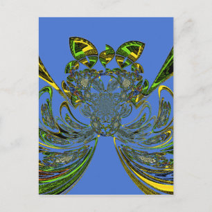 Feather Fish Postkarte