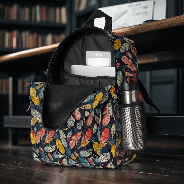 Feather Flair Bedruckter Rucksack (Von Creator hochgeladen)