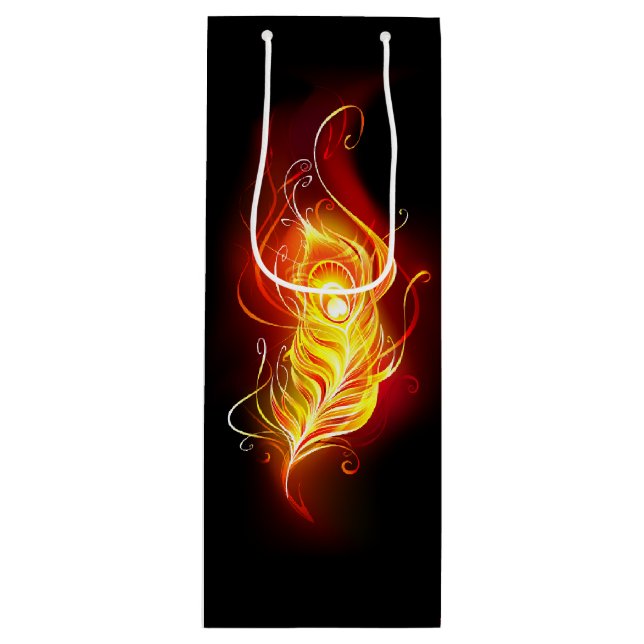 Feather Geschenktüte Für Weinflaschen (Vorderseite)