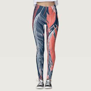 Feather Graphics, schönes nahtloses Muster. Leggings