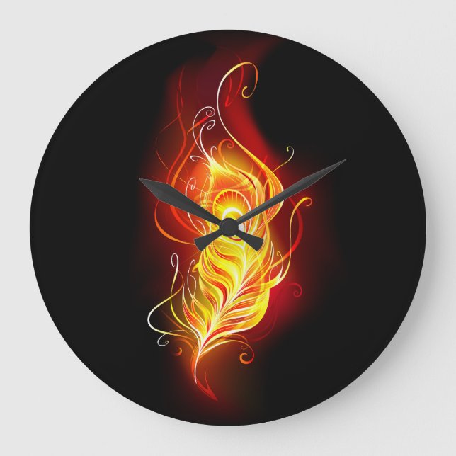 Feather Große Wanduhr (Vorderseite)