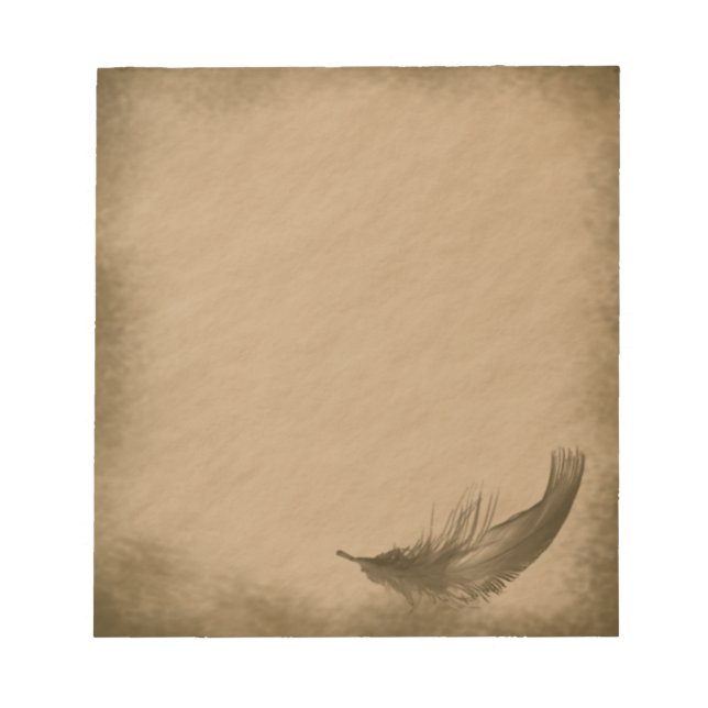 Feather-grunge Notizblock (Vorderseite)