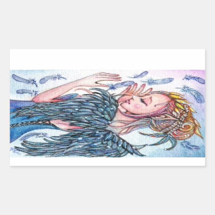 Feather Magic Rechteckiger Aufkleber