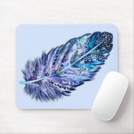 Feather Mouse Pad Custom Colors - Blau Mousepad