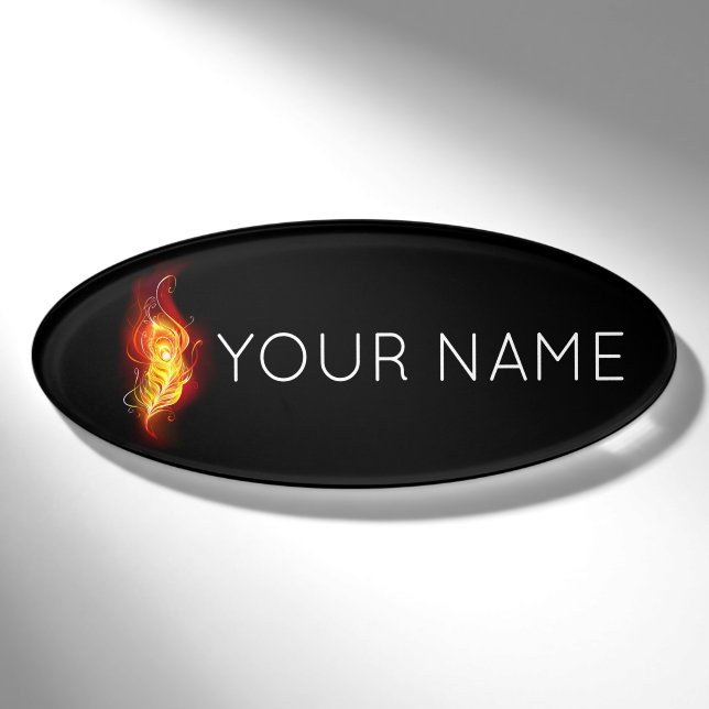 Feather Namenschild (Vorderseite)