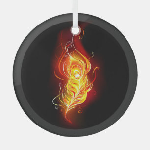 Feather Ornament Aus Glas