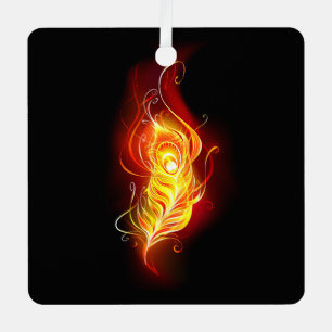 Feather Ornament Aus Metall