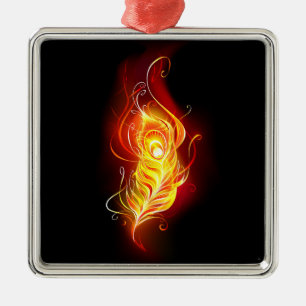 Feather Ornament Aus Metall