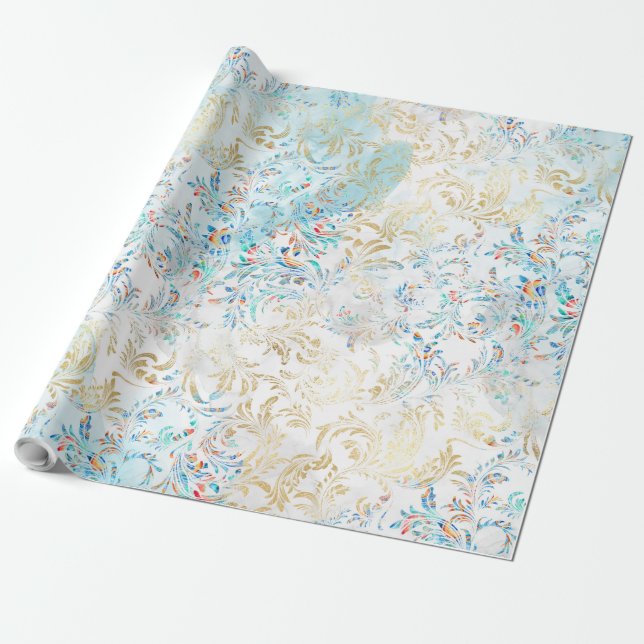 Feather peacock geschenkpapier (Ungerollt)