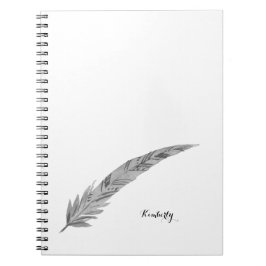 Feather Personalisiert Notebook - Watercolor Notizblock