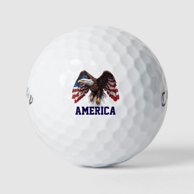 Feather Pride American Eagle Golfball (Vorderseite)