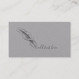 Feather Quill Author Writer Business Cards Visitenkarte
