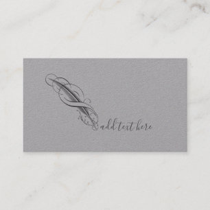 Feather Quill Author Writer Business Cards Visitenkarte