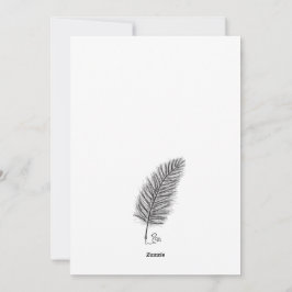 Feather Quill die Stimme der Gedanken und Emotione Feiertagskarte