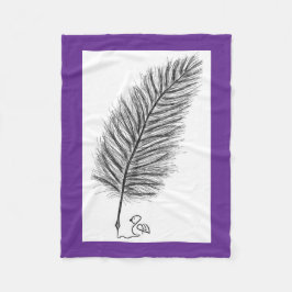 Feather Quill die Stimme der Gedanken und Emotione Fleecedecke