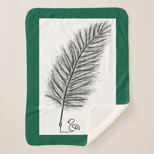 Feather Quill die Stimme der Gedanken und Emotione Sherpadecke (Vorderseite)