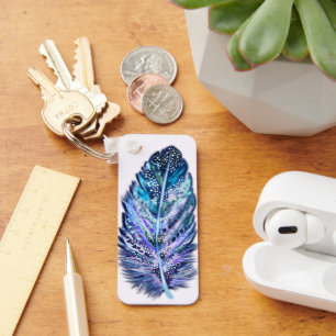 Feather Schlüsselanhänger - Benutzerdefinierte Far