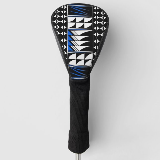 Feather Segen in Blue Golf Head Cover Headcover (Vorderseite)