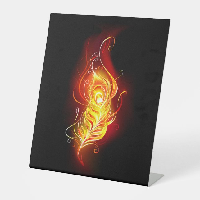 Feather Sockelschild (Vorderseite)