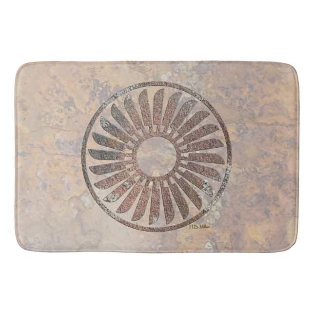 Feather Spiral Badematte (Vorderseite)