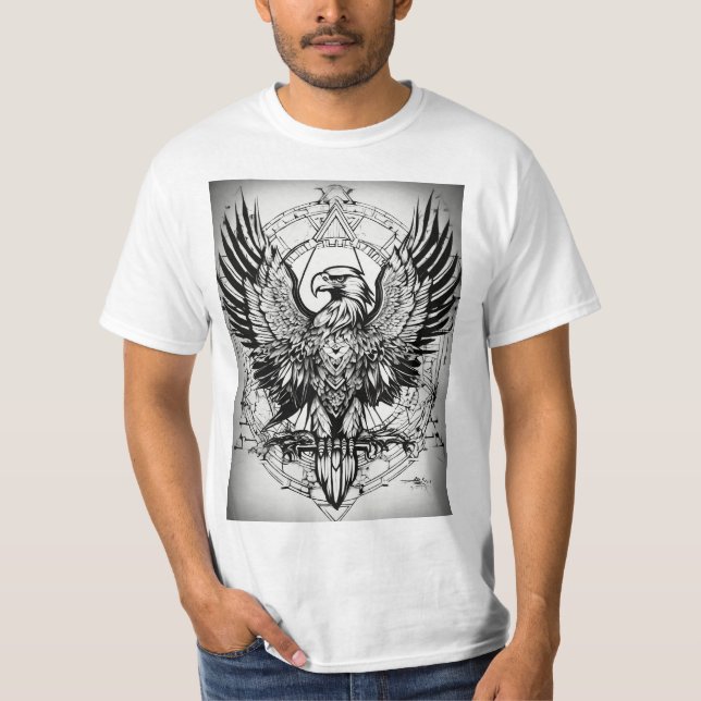 "Feather Threads: Falcon T-Shirts Online" (Vorderseite)