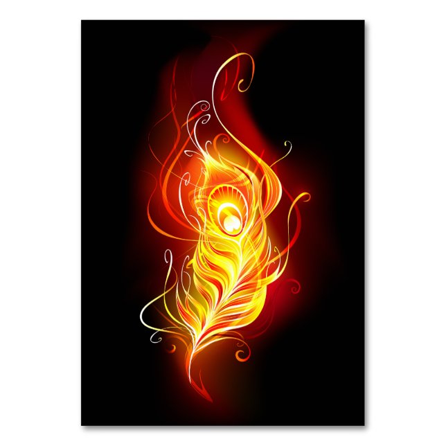 Feather Tischnummer (Vorderseite)