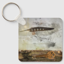Feather und Key-Schlüsselanhänger