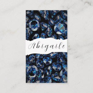 Feather Vector Nahtlose Vintage Diamanten Visitenkarte